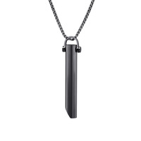 Offre Spéciale Soulagement De L'anxiété Collier En Acier Inoxydable Logo Personnalisé Conscient Respiration Méditation Relaxation Outil Respiration Collier