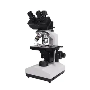 Laboratuvar ayarlanabilir Trinocular başkanı stereo optik LED halojen lamba biyolojik mikroskop fabrika fiyat ile