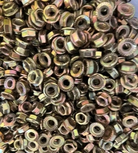 Proveedor de Fábrica, ISO 4161 DIN 6923 B18.16.4 Cl 4/8/10 M5-M100, Tuerca Hexagonal de Acero al Carbono con Brida Hexagonal Dentada, Recubierta de Zinc de Color - Product Image 4