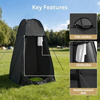 Tente de Douche Pop-up OEM pour la Confidentialité, Cabine Portable pour le Camping en Plein Air, la Plage ou comme Cabine de Toilette avec Fenêtre de Ventilation