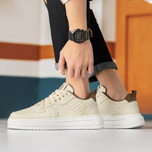 Nouvelle Arrivée 2026 – Baskets Classiques Blanches pour Hommes, Tendance, Polyvalentes, à Semelle Épaisse et Amortissante, Chaussures Décontractées pour la Marche - Product Image 3