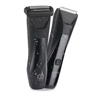 OEM/ODM IPX7 Body Hair Trimmer Beard Trimmer Electric Shaver Razor for <b>Men</b> Body <b>Groomer</b> Groin Trimmer with Light Grooming Kit - Product Image 1