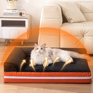 OKKPETS Lits chauffants et rafraîchissants pour chiens avec système de climatisation Lits lavables pour animaux de compagnie avec doublure imperméable - Product Image 1