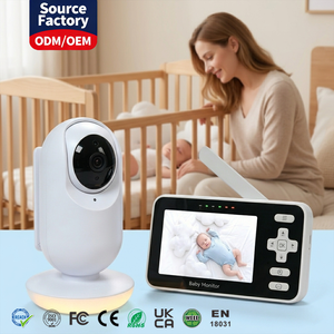 Monitor de Bebé OEM con Pantalla de 4 Pulgadas, 2.4G, Sin WiFi, Doble Banda, Aplicación WiFi, Cámara para Bebé, Comunicación Bidireccional, Monitor de Video, Seguridad Inteligente, Venta al Por Mayor - Product Image 1