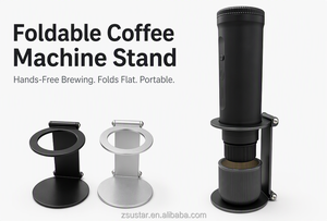 Soporte Plegable de Aluminio para <span class=keywords><strong>Cafetera</strong></span>, Estante Resistente para Máquina de Espresso, Ahorro de Espacio, Organizador de Cocina - Product Image 6