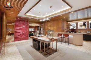 ออกแบบตกแต่งร้านขายเครื่องประดับระดับไฮเอนด์พร้อมไฟ LED  วัสดุเป็นมิตรกับสิ่งแวดล้อม ไม้/โลหะ/หินอ่อน/แก้ว เฟอร์นิเจอร์สำหรับร้านค้าปลีกสินค้าหรูหรา - Product Image 5