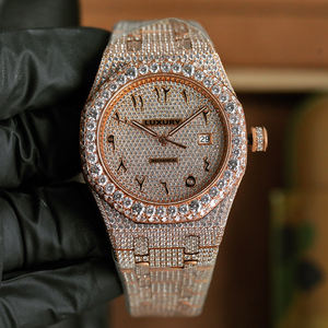 Reloj de Pulsera Mecánico Hip Hop al por Mayor con Moissanita VVS Completa, Relojes con Diamantes Iced Out para Hombre - Product Image 2
