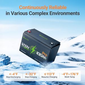 Batterie LiFePO4 12.8V 100Ah avec coussin chauffant intégré et BMS Idéal pour le stockage d'énergie en hiver - Product Image 4