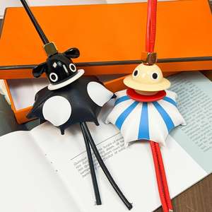 Cute Animal Umbrella Leather Keychain Creative Cartoon Bag Pendant Lightweight Key Ring Unique Gift for Kids Adults Gift <b>Box</b> - Product Image 2