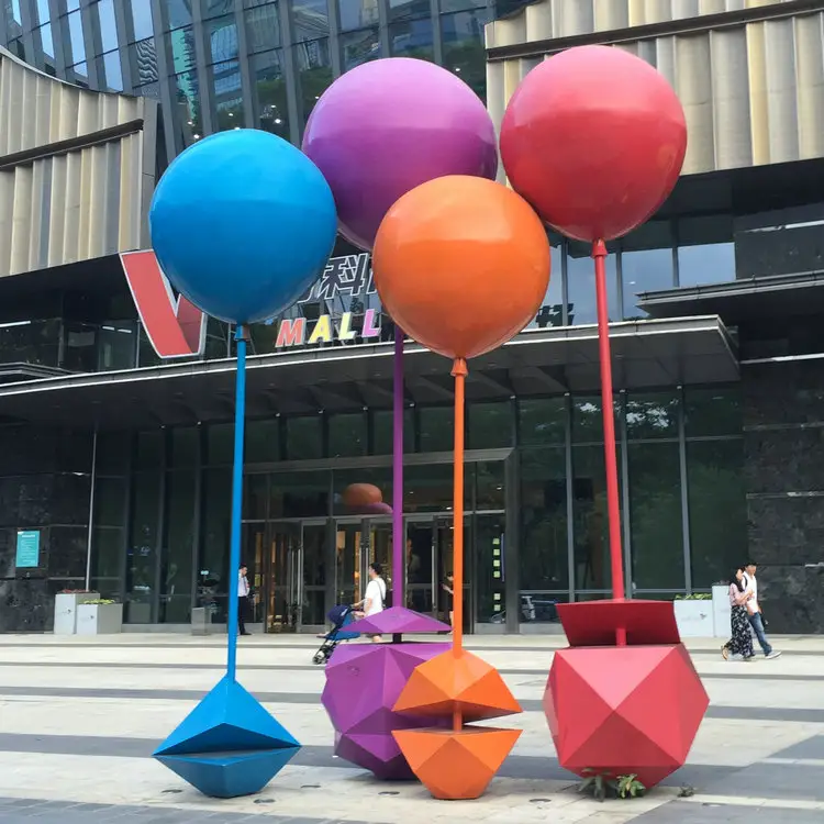 H4m 도시 경관을위한 유리 섬유 공기 풍선 조각