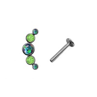 Bijoux de corps en grappe de titane bijoux de mode Style Zircon pierre principale pour les fiançailles de mariage religieux orthodoxe pour les enfants