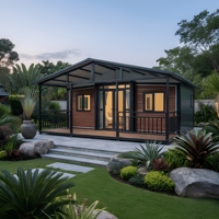 Maison modulaire préfabriquée OEM personnalisée, panneau sandwich en acier, bureau de chantier portable, dortoir pour travailleurs, hébergement de campement, certifié CE