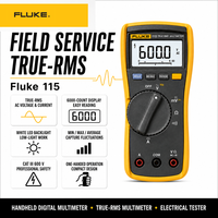   Multimètre numérique 115 True RMS, protection IP42, testeur électrique alimenté par batterie 600V, garantie 1 an