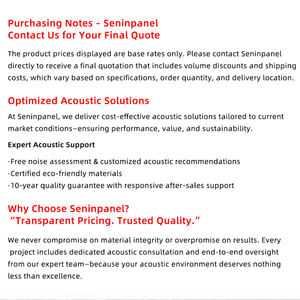 Panneaux acoustiques en bois personnalisés Seninpanel Akupanel à prix compétitif et haute densité pour applications murales à lattes à domicile - Product Image 6