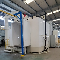 Cabine de peinture électrostatique automatique à haute efficacité avec système de recyclage de la poudre pour l'électronique automobile