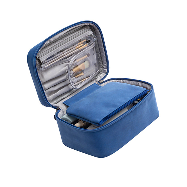 Professional Private Label Organizer Women Portable Mini Travel Beauty Brush Cosmetic Bag Caboodle Makeup Case