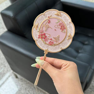 Espejo <span class=keywords><strong>de</strong></span> mano <span class=keywords><strong>de</strong></span> bolsillo pequeño creativo cultural con elementos <span class=keywords><strong>de</strong></span> la Ciudad Prohibida Recuerdos florales y <span class=keywords><strong>de</strong></span> pájaros Espejo <span class=keywords><strong>de</strong></span> maquillaje compacto - Product Image 1