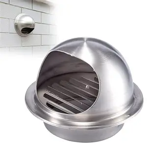 Ventilateur d'extraction de conduit, grille de sortie d'air, pour toit de cuisine, 100 120 150 200 mm en acier inoxydable de 304 qualité