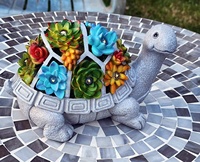 Bestseller Solar betriebene LED-Harz Statue Licht Nette Schildkröte Statue Dekoration Licht für Garten und Rasen Dekoration verwendet
