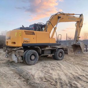 Excavadora de cadenas HYUNDAI 210W-7 usada, 21 toneladas de peso operativo, capacidad de cazo de 0.92m³, para construcción y paisajismo - Product Image 1