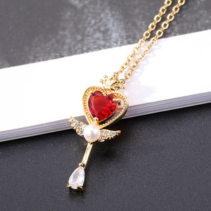 Sailor Moon Loving varita mágica cristal Cosplay colgante collar Niña Accesorios lindo Cosplay Props collar - Product Image 6