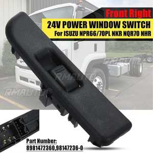 8973151840 8981472360 98147236-0 สวิตช์กระจกไฟฟ้าด้านหน้าซ้ายขวา 24V สำหรับรถยนต์ ISUZU NPR66 70PL NKR NQR70 NHR - Product Image 2