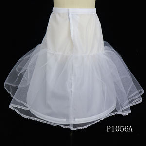 P1056A Venta al por mayor de un solo aro y faldas cortas hinchadas de un solo hilo para niñas, enagua de boda - Product Image 3