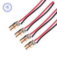 Module de Diode Laser points rouge, 9mm 650nm 6mm 5V 5mW point rouge, tête en cuivre