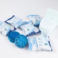 Pembersih toilet gelembung biru paket individu buatan pabrik pembersih mangkuk Toilet otomatis biru