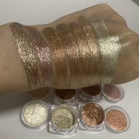 2g Puder glas 7 Farbe Diamond Metallic Shimmer ing Glitter Makeup Lose Pigment Lidschatten