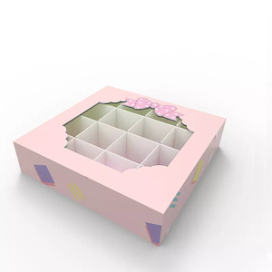 Scatola Regalo Quadrata Rosa con 16 Scomparti per Baby Shower delle Bambine - Product Image 5