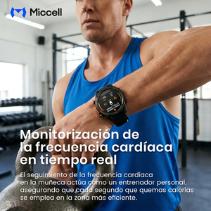 Reloj Inteligente Miccell 5 ATM, Carga Inalámbrica, Batería de Larga Duración, Frecuencia Cardíaca, Oxígeno, <span class=keywords><strong>IA</strong></span>, Responde Llamadas - Product Image 6