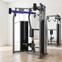Machine à poulies doubles avec charge de poids de 75 kg, équipement de gym en acier pour poulie haute