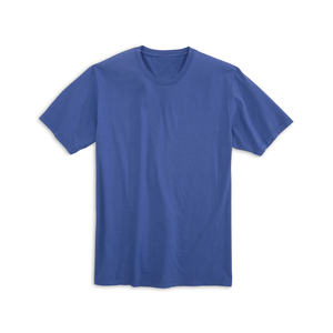 T-shirt uni pour homme toutes saisons, toucher doux, tissu en coton premium, manches courtes, col rond, haut confortable pour tous les jours - Product Image 1