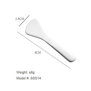 304 in acciaio inox personalizzare Logo in metallo cucchiaio cosmetico spatola crema per gli occhi applicatore cucchiaio per il viso - Product Image 2