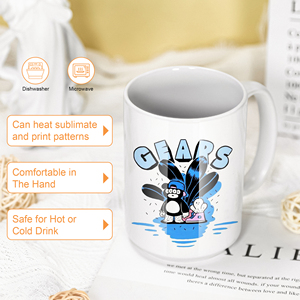 Mug <span class=keywords><strong>à</strong></span> café en céramique <span class=keywords><strong>à</strong></span> sublimation RTS 15oz avec <span class=keywords><strong>intérieur</strong></span> et poignée colorés 36PCS/CTN - Product Image 4