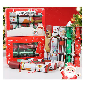 christmas box for gifts candy toys Diy <strong>Giant</strong> Luxury Christmas <strong>Crackers</strong> Celebration <strong>Crackers</strong> with Velvet Bow - Product Image 1