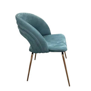 Hiện đại độc đáo thiết kế ghế ăn tự nhiên cũ màu nhung Ghế ăn xách tay đơn giản ghế phòng ăn - Product Image 4