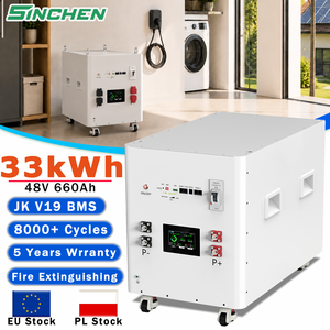 EU Stock Hand Push <b>48V</b> 32kWh 33kWh 34kWh Lifepo4 <b>Battery</b> Pack 51.2V 660Ah Plug Play Movable Solar Storage Cart for Microgrid - Product Image 1