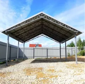 Tragbares Gebäude aus Fertigstoff für den Außenbereich Aufbewahrungsgebäude mit wasserdichter Oberfläche aus PVC-Bedeckung Autohäuser oder Garagen mit Stahlrahmen