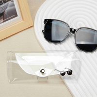 Étui de rangement de luxe pour lunettes de soleil Blue Feather, sac souple en PVC pour lunettes de soleil, nouvelle boîte d'emballage, étui à lunettes personnalisé avec logo