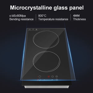 Cocina de Inducción de Doble Quemador, Táctil, Acero Inoxidable, Diseño Impermeable, Instalación Integrada, Potencia de 2000-2999W, 1 Año de Garantía - Product Image 5
