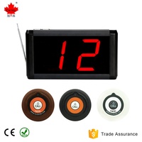 CATEL CTM99 Installation facile Récepteur d'écran à affichage LED Système d'appel sans fil pour serveur de restaurant
