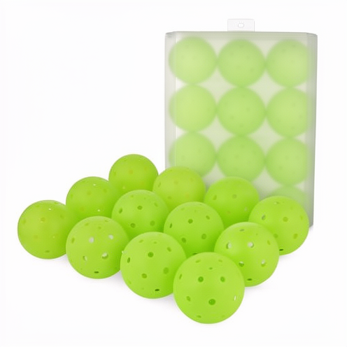 40-Hole Professional Training & Competition Pickleball Ball 74mm Diameter One-Piece Molded PE Rotomolded Wholesale Available