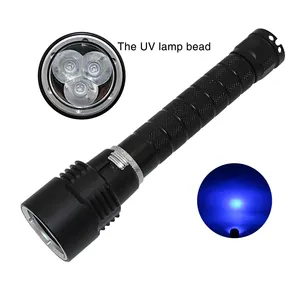 Kechuang starlite stone detector products torch light High Quality Dive Light 18650 battery with UV lighting