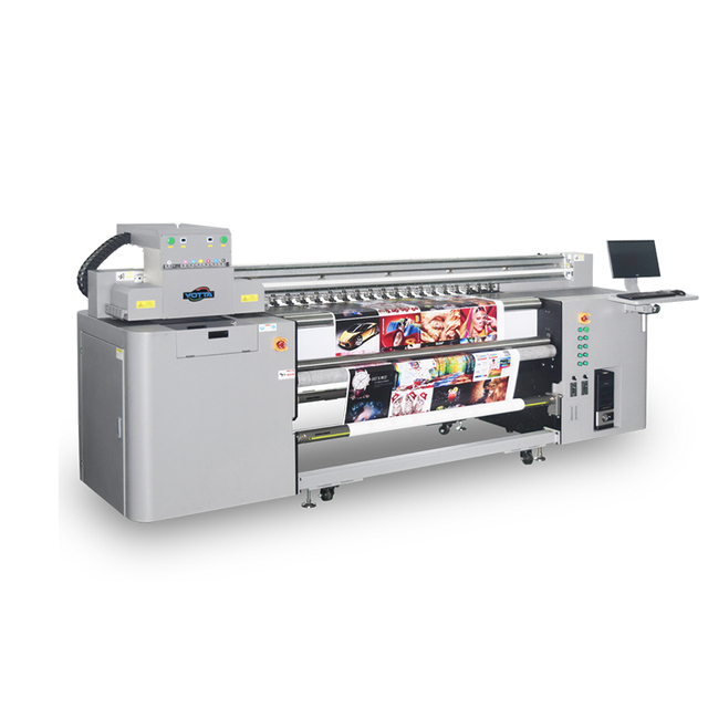 1.8m/2m/2.5m 3.2m Industrial Uv Hybrid Roll to Roll Printer YD-1800 Banner Flatbed Uv Printing Machine