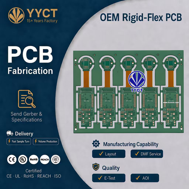 Turnkey Rigid Flexible Multilayer PCBA Production Provider Custom OEM Service with ENIG HASL BGA PCB Manufacturing