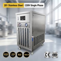 Refroidisseur d'eau industriel robuste pour pétrin, en acier inoxydable 201/304, équipement de refroidissement d'eau automatique pour boulangerie