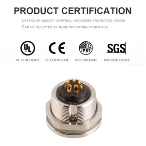 Conector impermeável M9, 2 3 4 5 pinos, soquete de flange, 6 7 8 furos, plug de sinal de aviação, montagem em painel ip67, conector de solda M9 fêmea macho