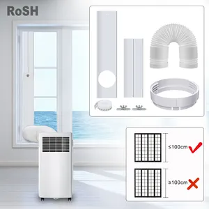 Wholesale Air Conditioner Parts 2PCS Adjustable Length Air Conditioning Window Sealing Plate Kit AC Window Vent Kit